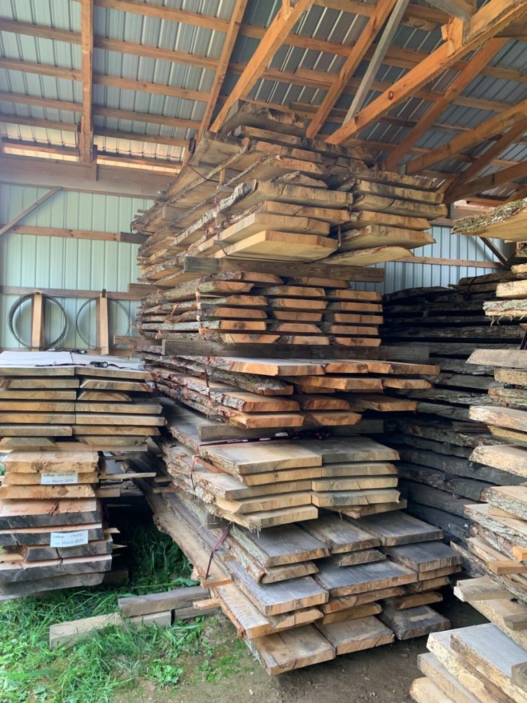 One of the stacks in the Air Drying Shed